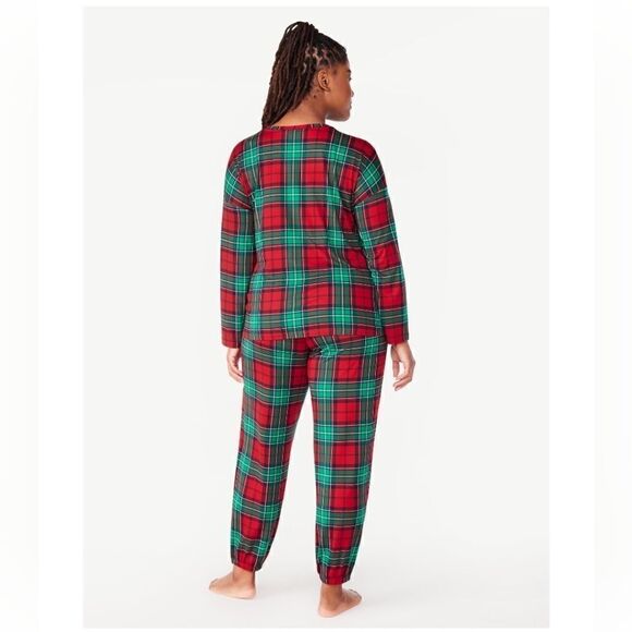 Nwt Joyspun Women’s Long Sleeve Tee and Joggers, 2-Piece Pajama Set, Size 2XL - Picture 5 of 7